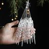 New Transparent Christmas Pendant Christmas Tree Hanging Decor Clear Acrylic Xmas Creative Decoration