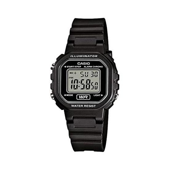CASIO Digital Wristwatch Chipkashi Cheap LA-20WH-1A Ladies Girls Kids Black Overseas Model