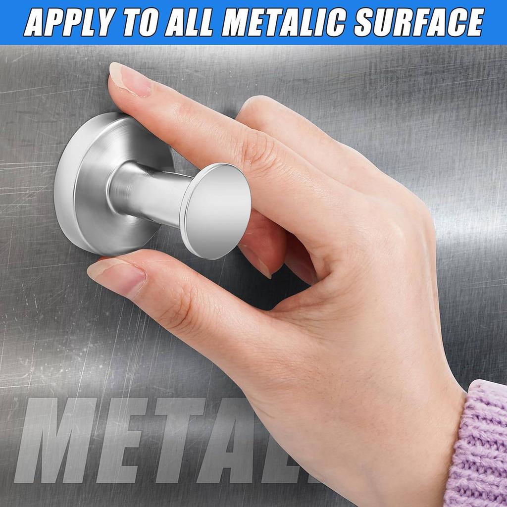 Магнитные крючки - прочные круглые неодимовые металлические крючки для подвешивания сумок и верхней одежды, мощные круглые крючки-булавки