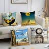 S-Сальвадор Дали Наволочка Короткий Плюш Принт Наволочка Квадратные Наволочки для Дивана Домашний Декор