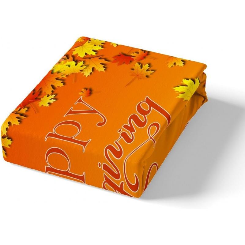 Thanksgiving Day Decorative Bedding Set 3-piece Suitable For Girls And Boys Children's Room Decoration Türkiye Autumn Pumpkin