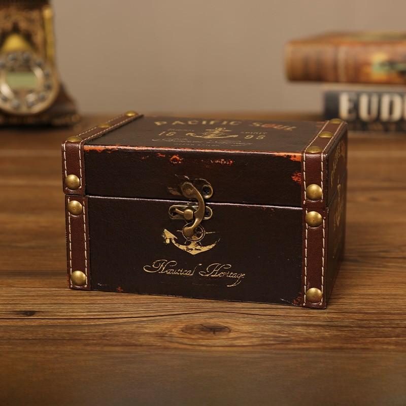 Modern Minimalist Leather Desktop Organizer Box With Lid For Office Home Storage