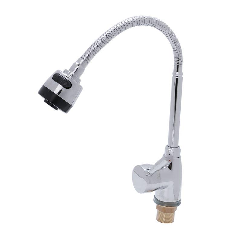 Смеситель для кухонного водопровода из твердого цинкового сплава, смеситель для холодной и горячей воды, одно отверстие A