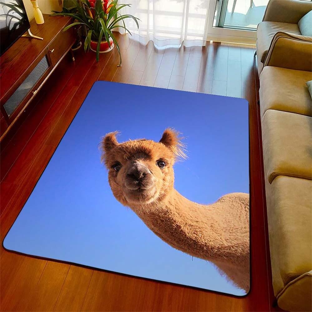 Ковер из альпаки с 3D принтом, украшение в виде животных, коврик, забавный коврик на день рождения для друга, гостиная, спальня, детская комната, коврики, коврик для домашнего декора