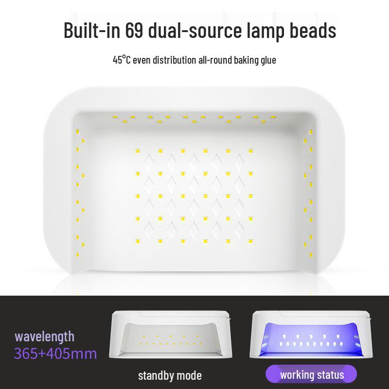 Мощная УФ-Лампа для Ногтей LED - Быстросохнущая, Не Чернеющая, для Гель-Лака