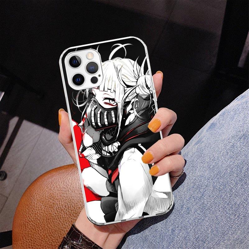 Химико Тога Ваифу Аниме Чехол для Телефона для Iphone 17 Air 16 11 12 13 Mini 14 Plus 15 Pro Max 7 8E SE 2020 16ProMax Чехол для Телефона Coque