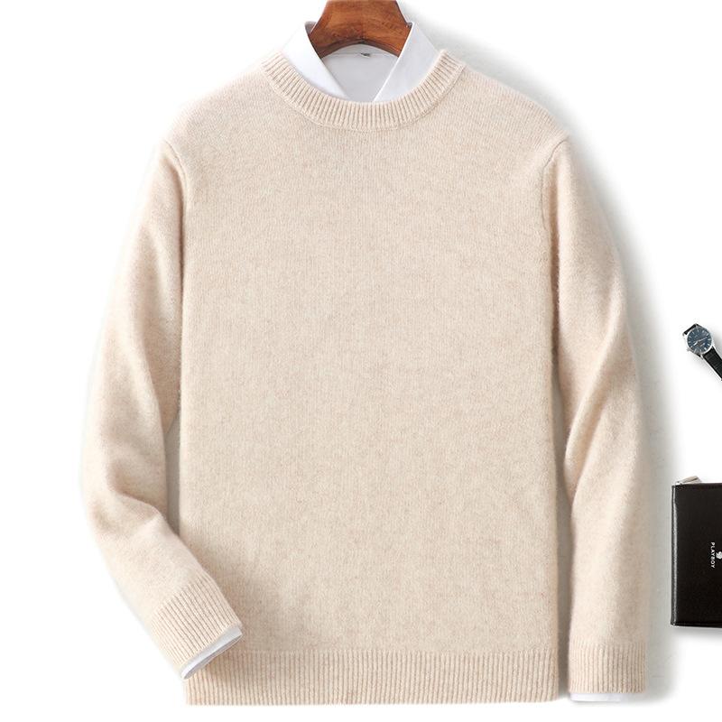 Новый кашемировый свитер утолщенный пуловер с полувысоким воротником с кашемировым свитером мужской внутри