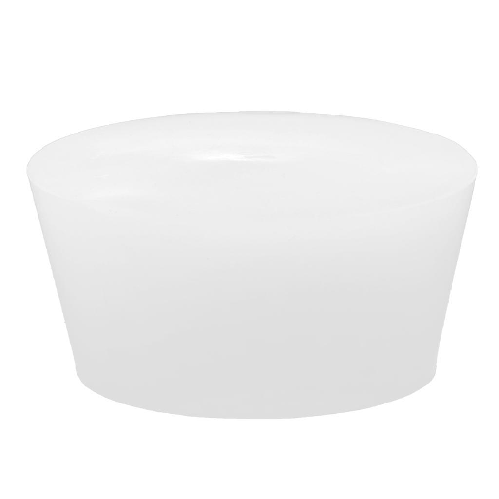 1x белая твердая силиконовая пробка, водонепроницаемая резиновая пробка без отверстия для шлюза для вина, домашнего пива, аксессуары