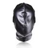 Кожаная маска-полностью закрывающая голову для женщин - Эротическая игрушка для взрослых