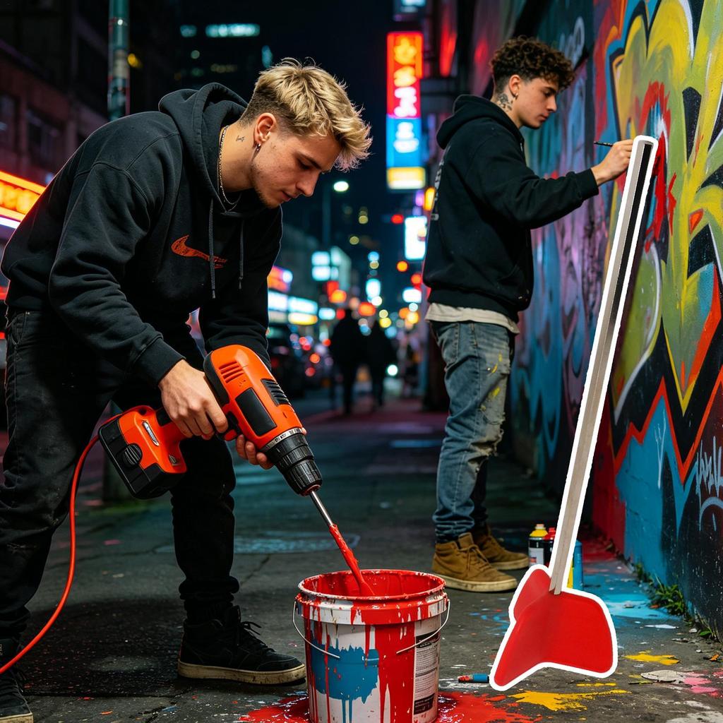 Paint Mixer Heavy Duty Quick Portable Tool Equipment Paint Mixer Drill Attachment For Women Men Cleaning Workshop Indoor Outdoor