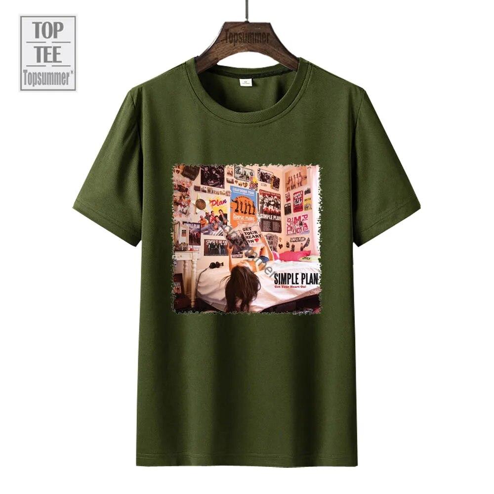 Включите свое сердце! Футболка «Альбом», простой план, футболка для подростков, летние модные футболки большого размера для мальчиков и девочек, футболки с графическим принтом