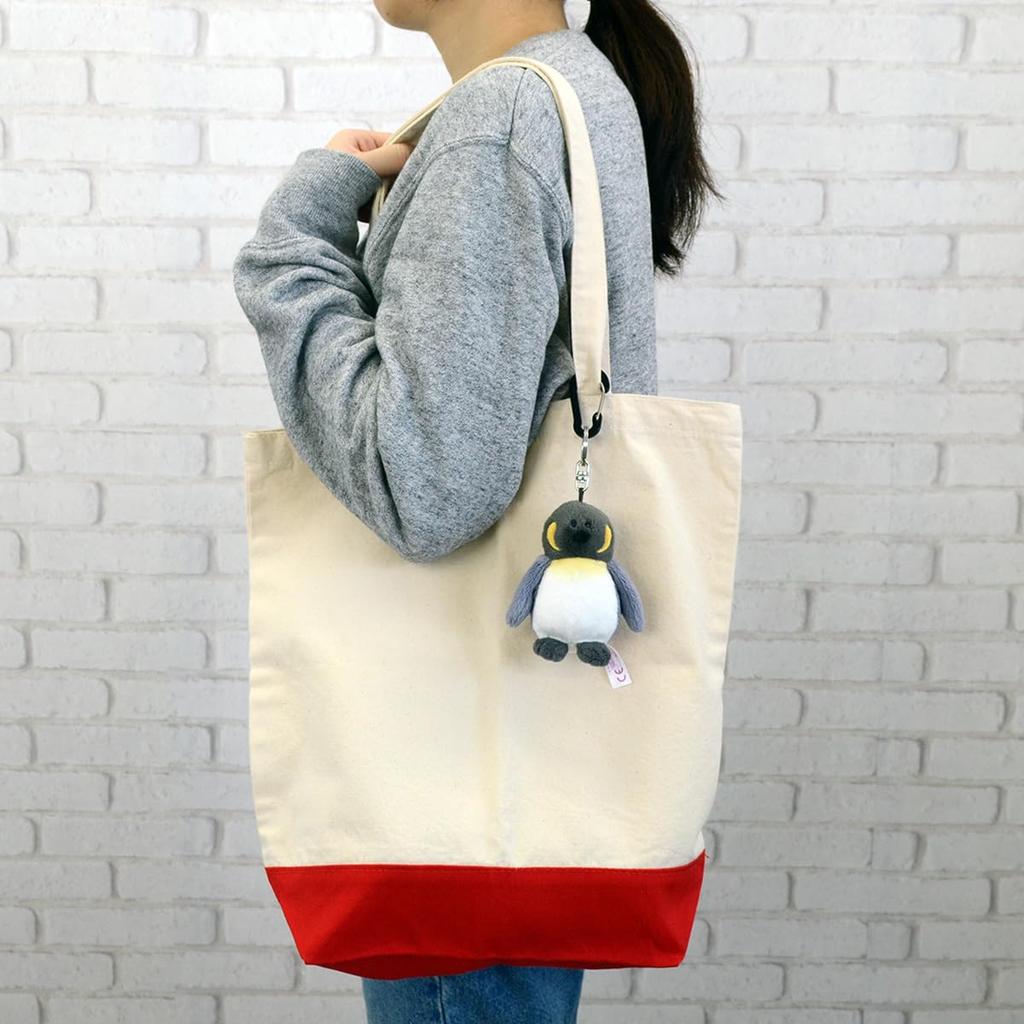 Niki King Penguin Mama Keychain, 10cm, Kids, Gray, W9 X D6 X H