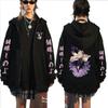Hot Anime Demon Slayer Kochou Shinobu Cute Print Hooded Men Women Kimetsu No Yaiba Zipper Hoodies Harajuku Sweatshirt Zip Jacket