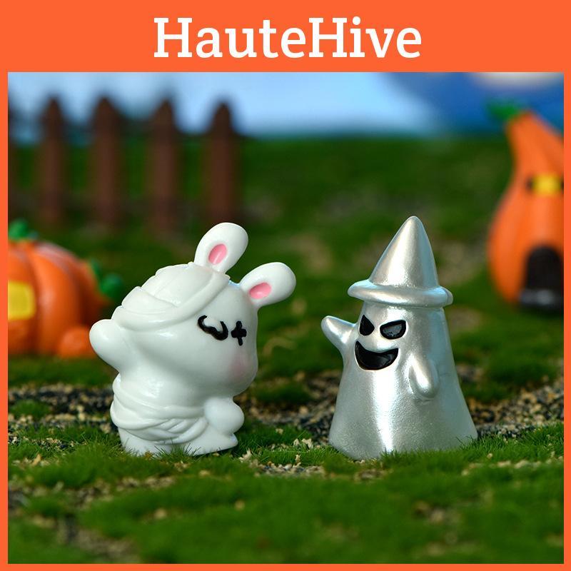 Прозрачные миниатюры тыквы-призрака из смолы, Хэллоуин, сделай сам, аксессуары для хрустального шара