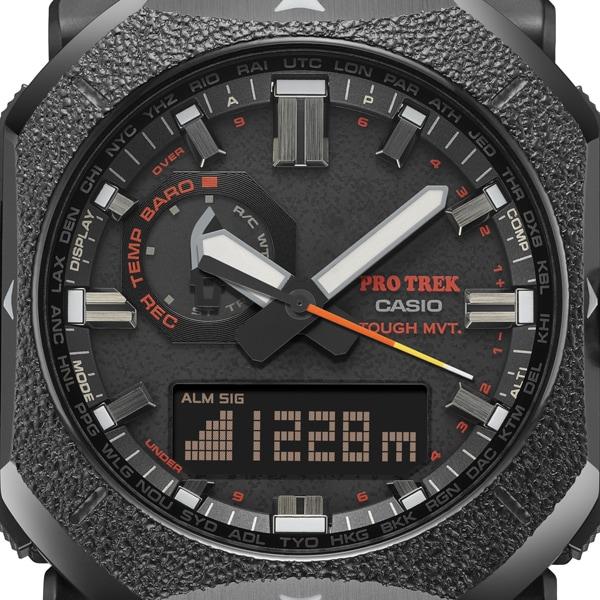 Casio Мужские часы PRO TREK PRW-6900BF-1JF [PROTREK Climber Line] круглые серые цифровые аналоговые