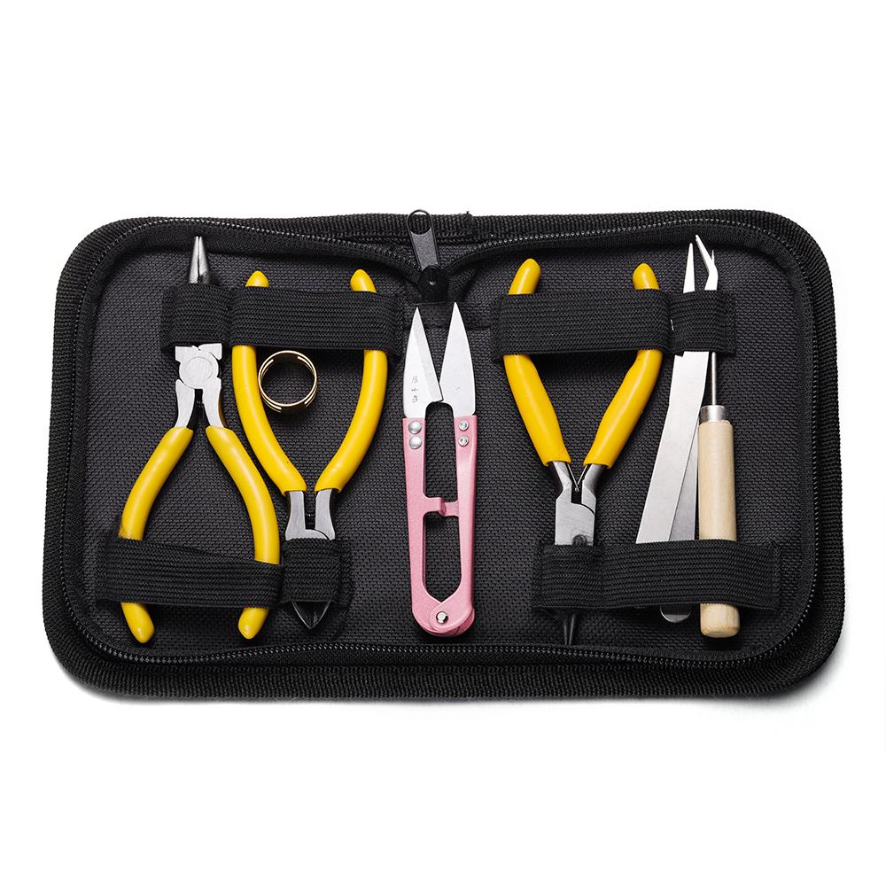 1 комплект инструментов для изготовления ювелирных изделий, набор инструментов-органайзер, плоскогубцы, пинцет для браслета, ожерелья, наборы для изготовления ювелирных изделий