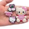 9 шт./комплект Милые подвески для обуви Sanrio Hello Kitty для DIY Украшения для обуви с отверстиями