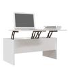 Coffee Table White 102 x 50.5 x 46.5 cm Engineered Wood