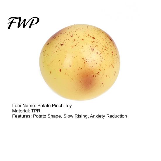 Potato Fidget Toy Fake Stress Relief Soft Slow Rising Squeeze Reliever Home Office Worker Anxiety Reduction Ball Desk
