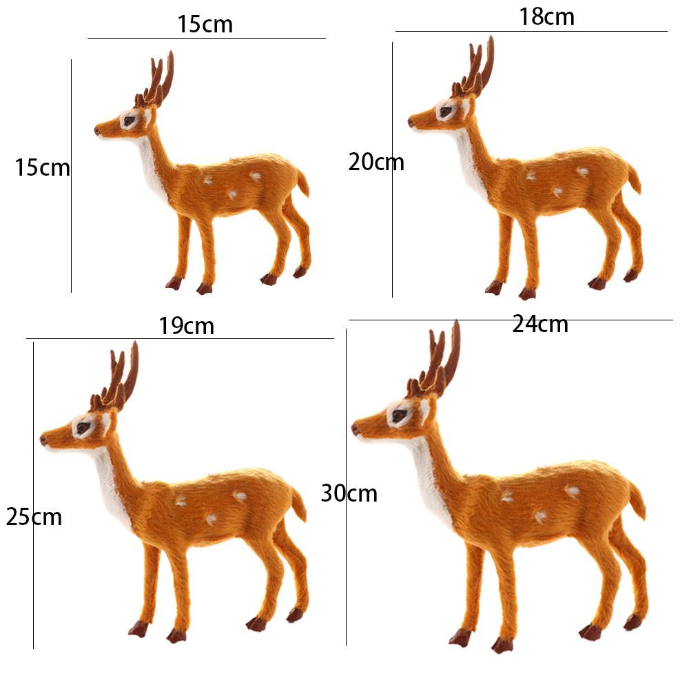 Год Настольная модель Рождество Рождественское украшение Миниатюрная фигурка Олень Орнамент Моделирование Олень