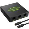 LiNKFOR Optical Digital Distributor 1 Input 3 Output Compatible with DTS USB Cable and Optical Cable Included Compatible with SPDIF/TosLink LPCM2.0