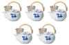 Set of 5 Manryo 4 Teapots X 10 Cm 600 Arita Ware Teapots Arita Ware Setomonohonpo U-shaped No. [12.5 Cc]
