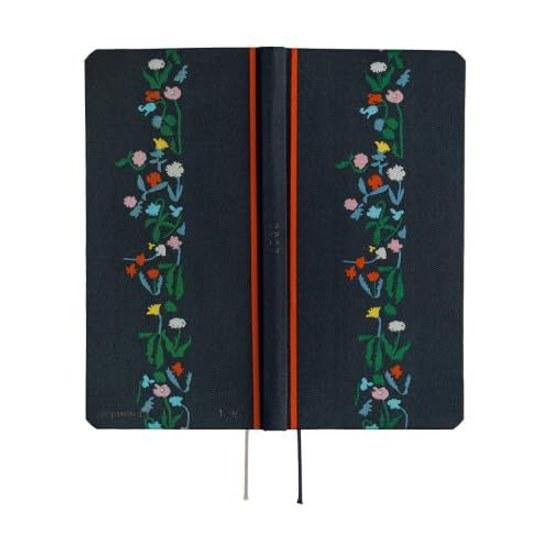 Hobonichi Techo 2027 Weeks Ватанабэ Ёсисигэ Petit Bloom Январский старт Еженедельник Левая сторона Тонкий Вертикальный