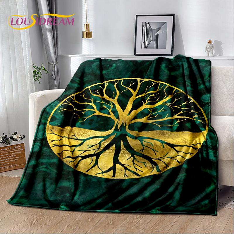 Природа Древа Жизни, скандинавская мифология, Иггдрасиль, мягкое одеяло для дома, спальни, кровати, дивана, пикника, путешествия, офиса, подарочный чехол для детей