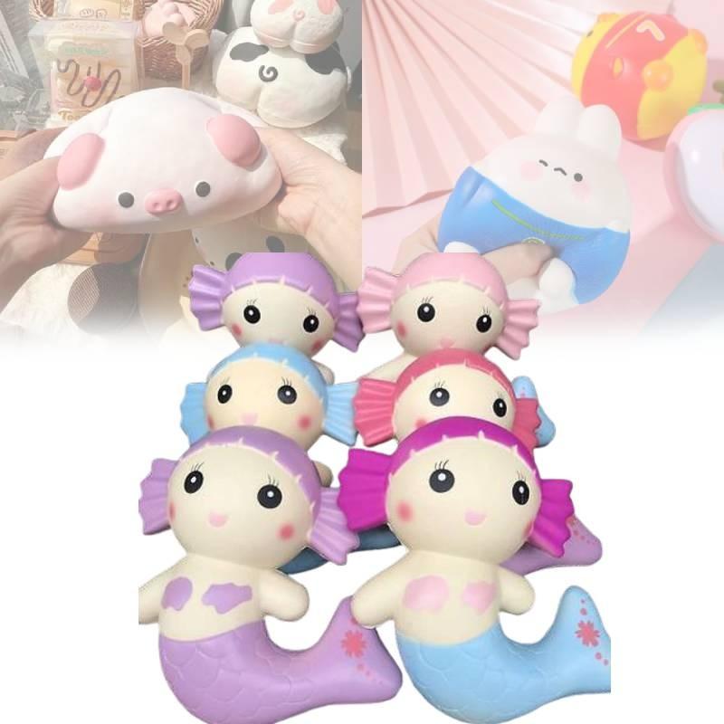 Сквиши Шарм Русалка Медленно Поднимающаяся Коллекция Мягких Игрушек Дети Девочки Кукла Подарок