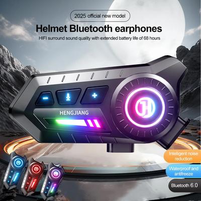1/2 шт. X3 Bluetooth 6.0 Гарнитура для мотоциклетного шлема Беспроводная Мотоциклетная Стерео-наушник-динамик Handsfree Шумоподавление с микрофоном