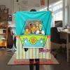 Halloween fantasy comedy adventure cartoon movie Scooby-Doo blanket soft home furnishing nap decoration four seasons warm Sherpa blanket U2
