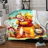 Piglet Winnie Pooh Honey Flannel Blanket Super Soft Warm Cozy Blanket For Sofa Bed Office Travel Allseason Home Decor Gift