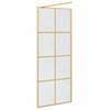 Walk in Shower Screen Gold 80 x 195 cm Tempered Glass