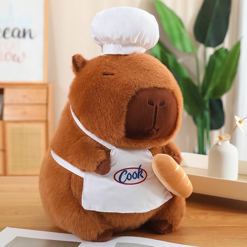 Chef Kapibara Capybara Plush Doll Child Birthday Gift Children Hold Sleeping Doll For Girls