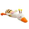 New creative big white goose throw pillow cloth doll doll sleeping legs doll bed pillow duck plush toy