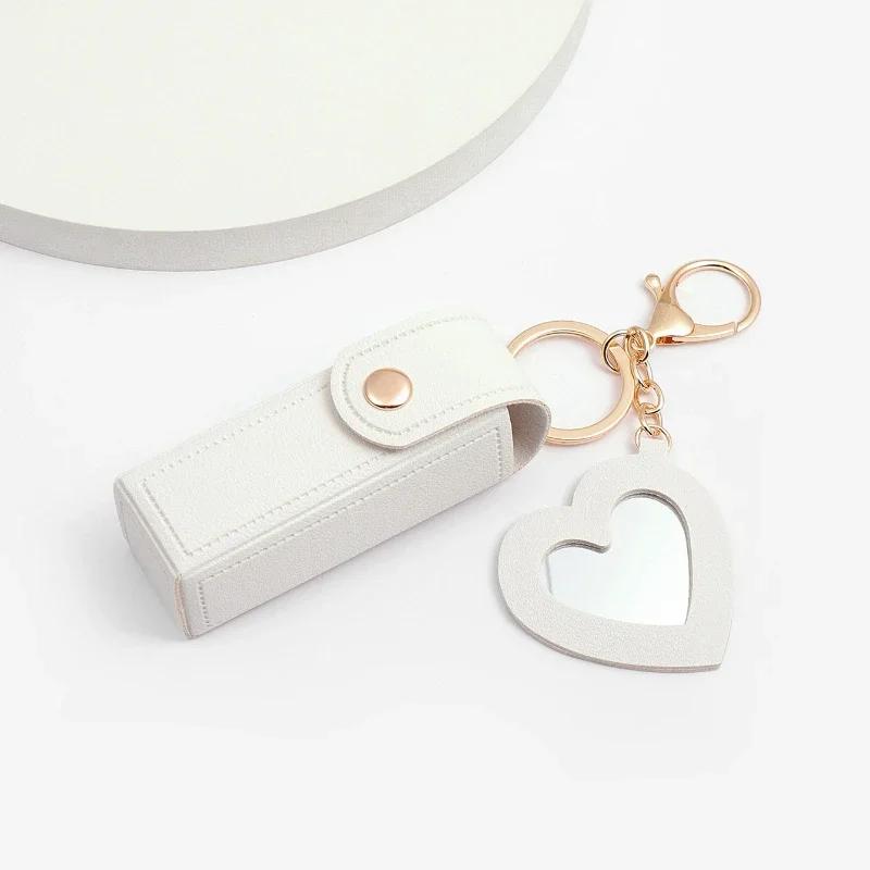 Портативная сумочка для помады с маленьким зеркалом, брелок-подвеска, украшения, мини-сумка для хранения помады, подвесные украшения для багажа