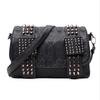 Women Leather Messenger Bags Cool Skull Rivets Handbags