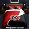 Футбольный дизайн Sheffield United Комплект постельного белья 1 пододеяльник + 2 наволочки Мягкое дышащее домашнее постельное белье