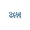 Perles en bois poli 6 mm Bleu clair 115 pièces
