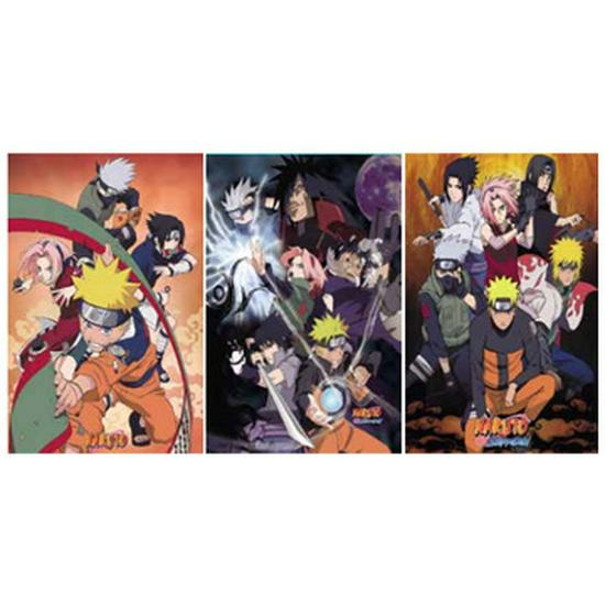 3D-лентикулярная аниме-картина: Академия Героев Наруто и Ван Пис