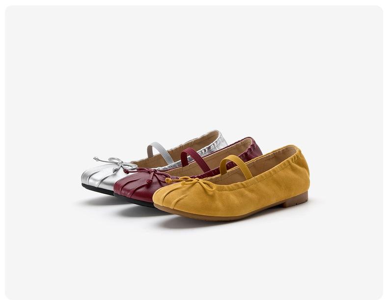 Bata Mary Jane Women's 2026 Spring Soft Bottom Low Heel Sheepskin Shallow Mouth Single Shoe