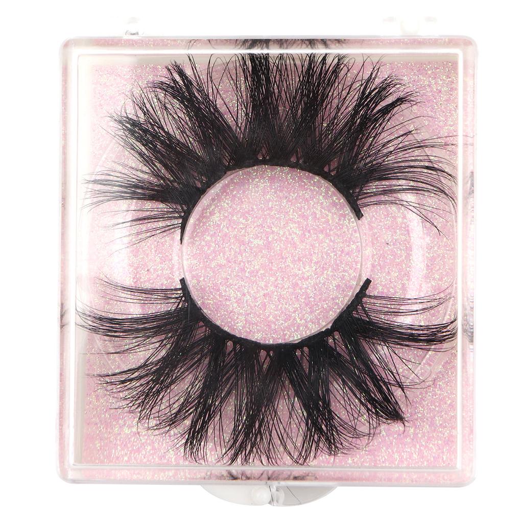 Private Label Fluffy 25mm Mink Eyelash Packaging Box 5d Mink Eyelashes