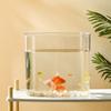 Прозрачный овальный аквариум с крышкой - Экологичный вертикальный аквариум для петушков и черепах