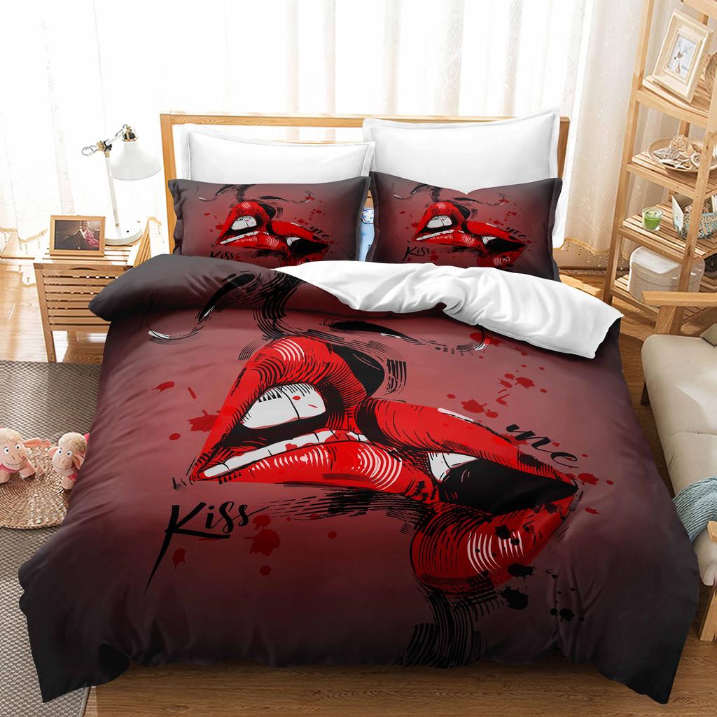 3D комплект постельного белья «Современная романтическая любовь» для молодоженов, одеяло и наволочка AU240 * 270, супер размер, комната для пары, мягкое украшение для дома