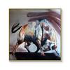 Abstract Bull Bullfight Oil Painting Printed Canvas Posters and Prints Cattle Wall Art Pictures for Living Room Office Decor
