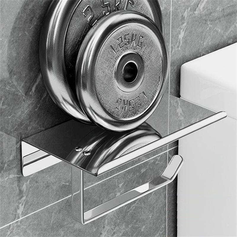 Нержавеющая сталь держатель для туалетной бумаги, рулона санитарной бумаги, многофункциональная полка для мобильного телефона, стойка для хранения дома