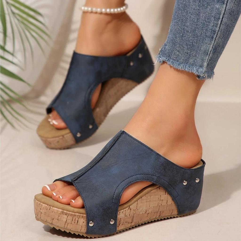 Sandals Shoes Women Summer Soft Women Shoe Slides Women's Sandals Wedge Shoes Woman Platform Heels Slippers Women Footwear