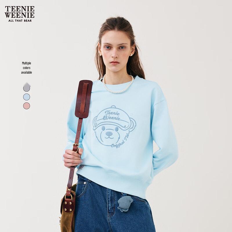 Teenie Weenie Свитшот с круглым вырезом с мультяшным медведем