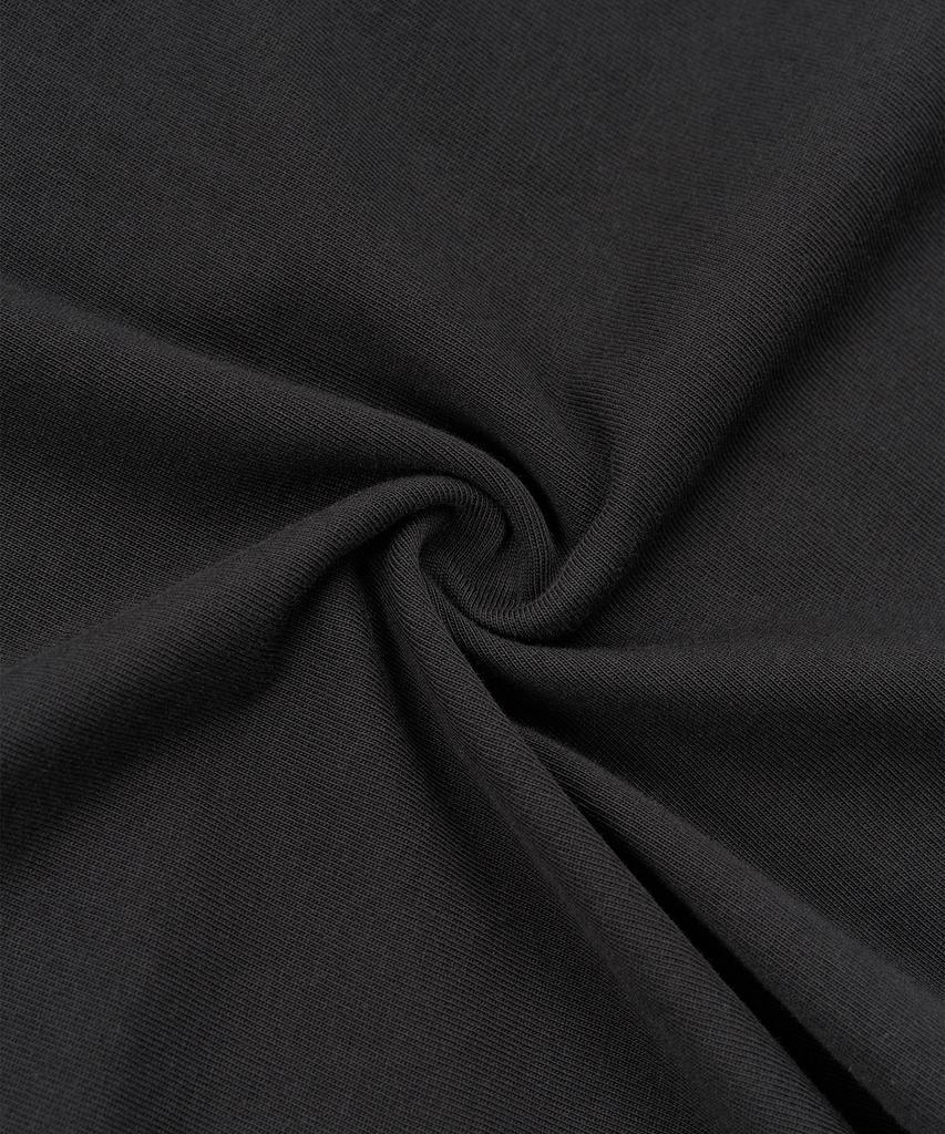 КОФЕ [S-XXL] Узкая укороченная футболка-henley с половинным рукавом (черный)