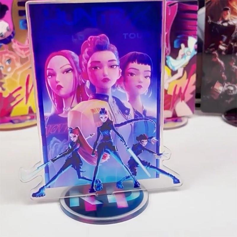 K-Pop D-Demon H-Huntrix Подставка Дисплей Аниме Kpop Украшение для Вечеринки Монстр Po Карта Акриловые Настольные Стоячие Украшения